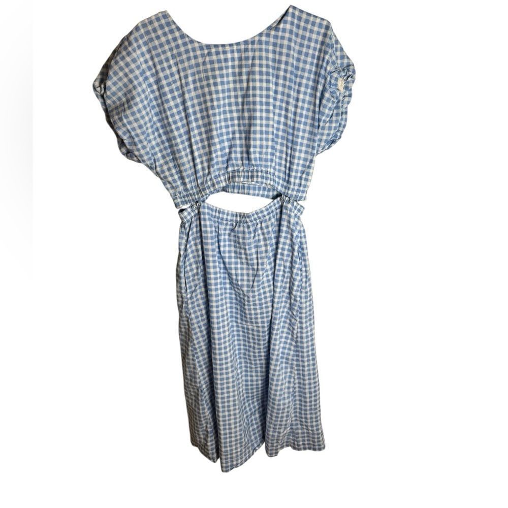 Madewell Pull-On Dress Set in Gingham Check Large - Picture 4 of 8